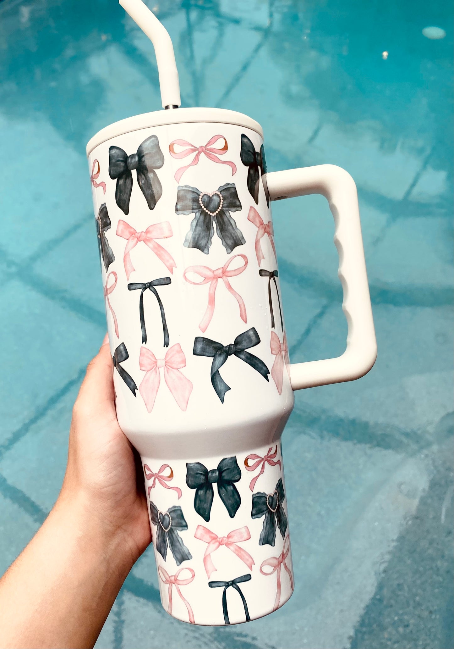 cute bow cup