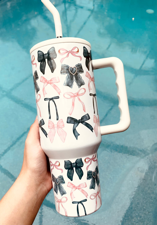 cute bow cup