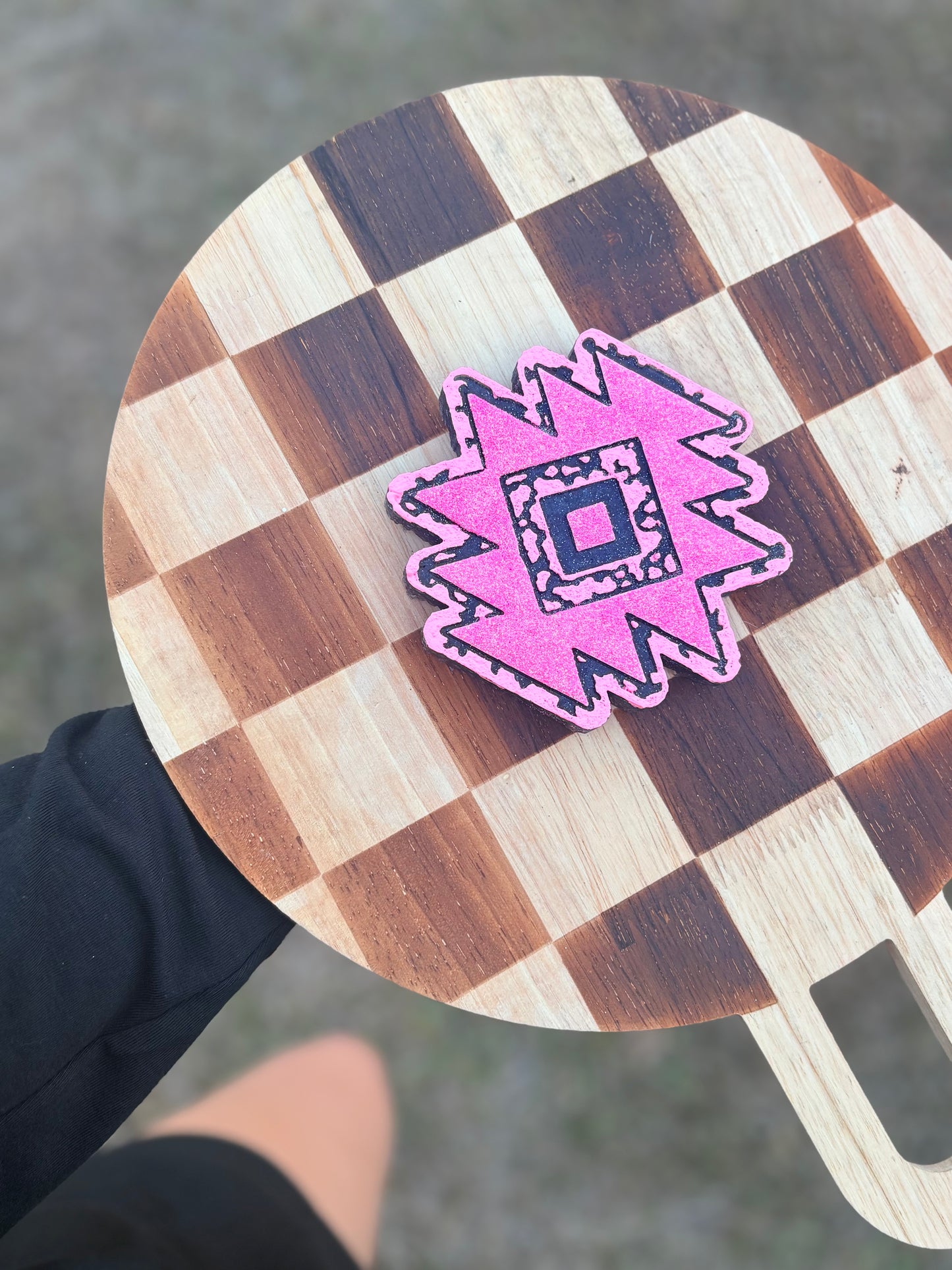 pink aztec freshie