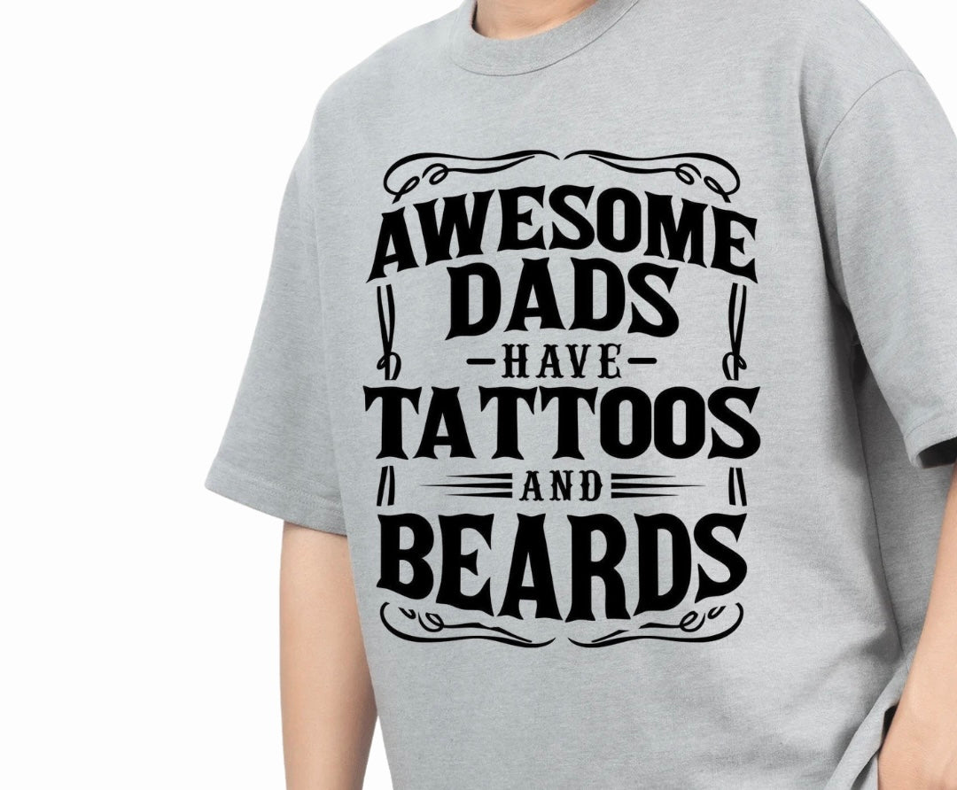 Tattoos and beards tee